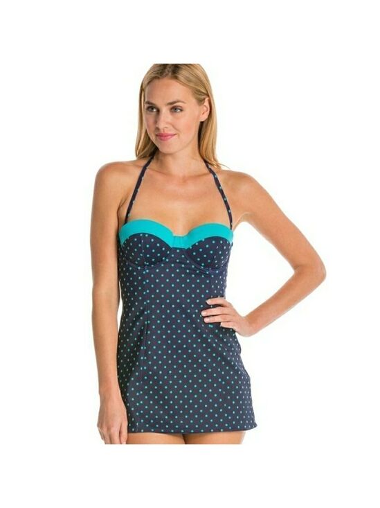 SPANX Other - 𝅺spanx Dresskini Swim Top Polka Dots